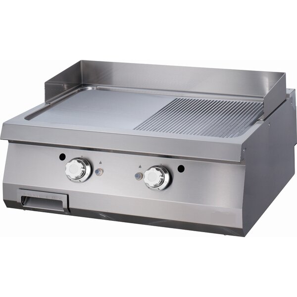 Heavy Duty Grillplaat | 100–300°C | RVS | RVS spatranden | 800x700x280(h)mm