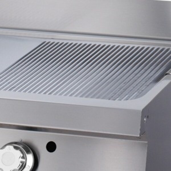 Heavy Duty Grillplaat | 100–300°C | RVS | RVS spatranden | 800x700x280(h)mm