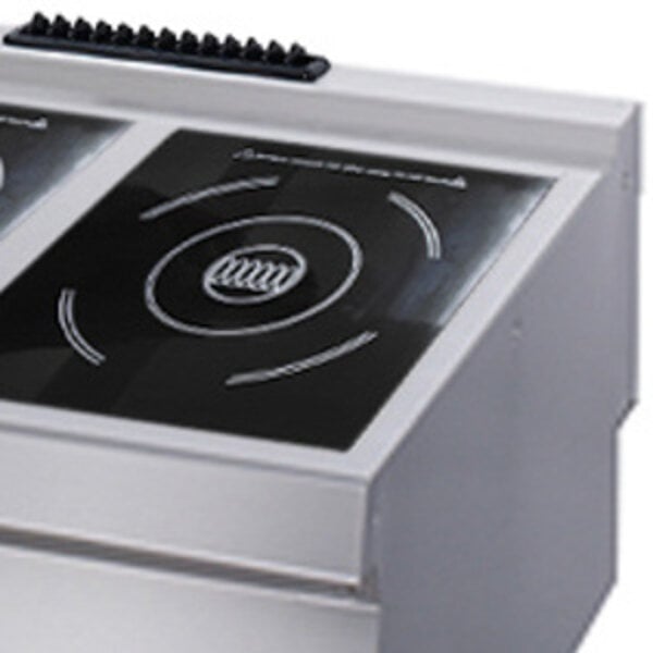 Heavy Duty Kookplaat Inductie | 50–300°C | RVS/Keramiek | RVS behuizing | 7kW (400V) | 800x700x280(h)mm