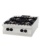 Maxima Premium gaskookplaat | RVS/Gietijzer/Verc | Rvs behuizing | Gietijzeren pannendragers | 800x900x280(h)mm 