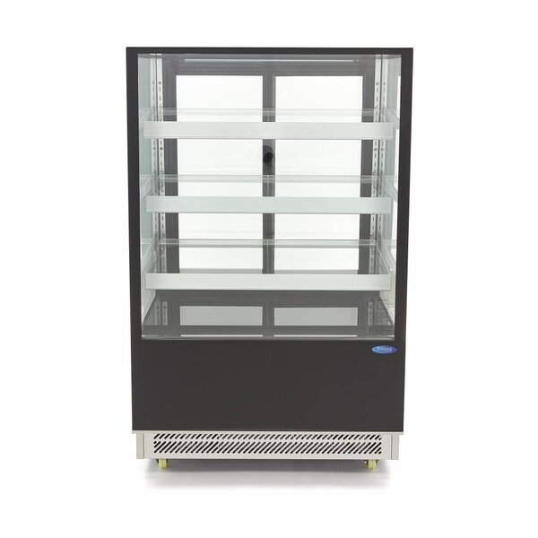 Deluxe gebaksvitrine | 2 Schuifdeuren | 569 Liter Capaciteit | 3 Roosters | 0.45kW (230V) | 900x805x1445(h)mm