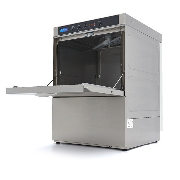 Horeca voorlader vaatwasser | 1 Deur | RVS | Glansspoelpomp | 3.56kW (230V) | 580x610x830(h)mm