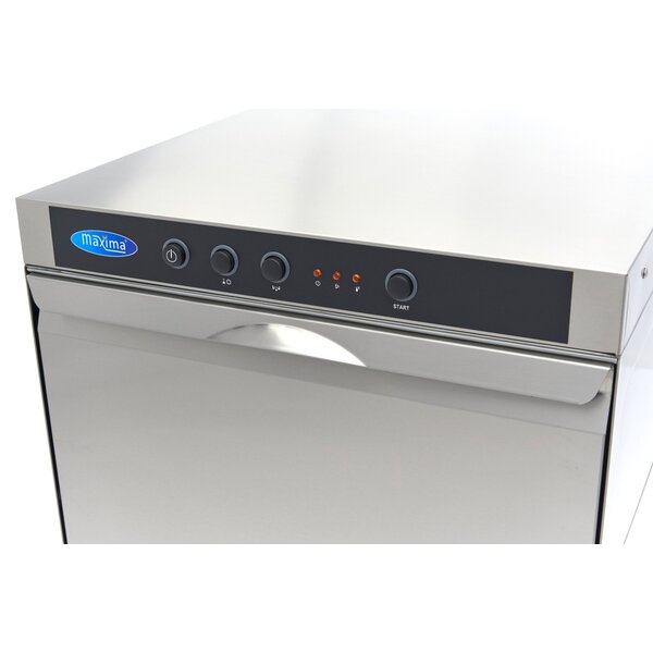 Horeca voorlader vaatwasser | 1 Deur | RVS | Glansspoelpomp | 3.56kW (230V) | 580x610x830(h)mm