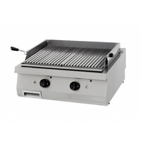 Maxima Heavy Duty Lavasteengrill | Dubbele grillplaat | In hoogte verstelbaar | 800x700x280(h)mm