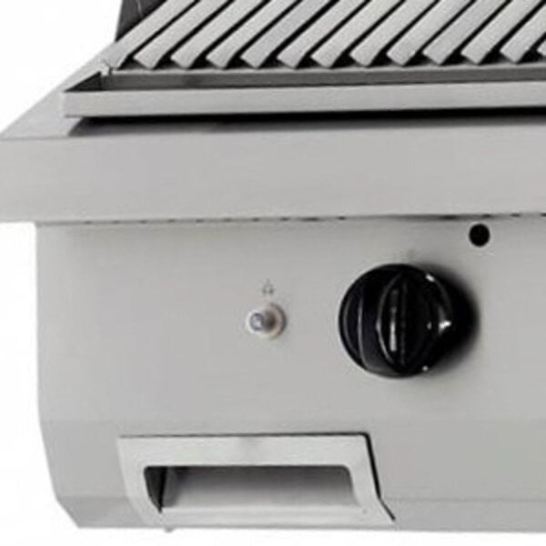 Heavy Duty Lavasteengrill | Dubbele grillplaat | In hoogte verstelbaar | 800x700x280(h)mm
