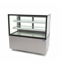 Maxima Koelvitrine | 2 Schuifdeuren | 323 Liter Capaciteit | 2 Roosters | 0.48kW (230V) | 915x675x1211(h)mm