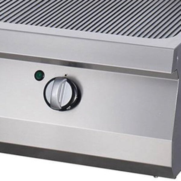 Heavy Duty Grillplaat | 50–300°C | RVS | Dubbele zones individueel | 9kW (400V) | 800x700x280(h)mm