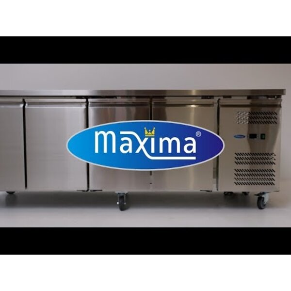 Vrieswerkbank | 4 Draaideuren | 1/1 GN | 4 Roosters | 0.51kW (230V) | 2230x700x860(h)mm