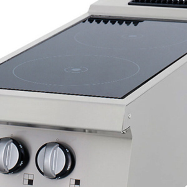 Heavy Duty Kookplaat | 50–300°C | RVS/Keramiek | Infrarood | 4.2kW (400V) | 400x700x280(h)mm