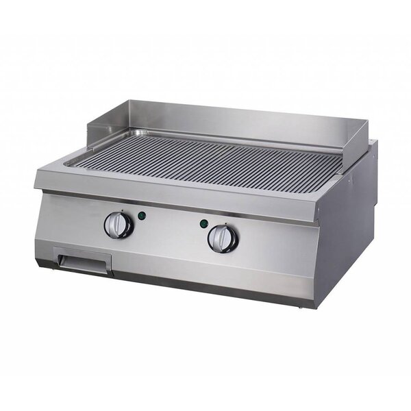 Heavy Duty Grillplaat | 100–300°C | RVS/Gecoat Staal | Dubbele uitvoering | 800x700x280(h)mm