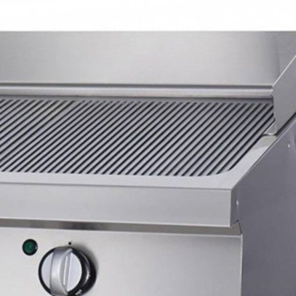 Heavy Duty Grillplaat | 100–300°C | RVS/Gecoat Staal | Dubbele uitvoering | 800x700x280(h)mm