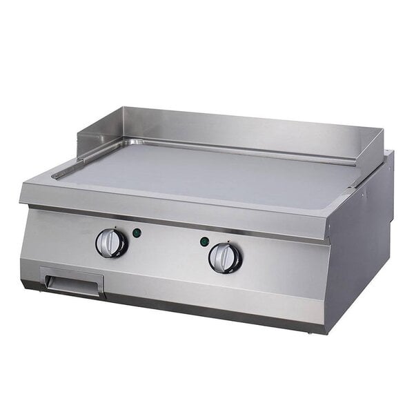 Heavy Duty Grillplaat | 50–300°C | RVS | Dubbele gladde bakplaat | 9kW (400V) | 800x700x280(h)mm