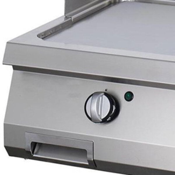 Heavy Duty Grillplaat | 50–300°C | RVS | Dubbele gladde bakplaat | 9kW (400V) | 800x700x280(h)mm
