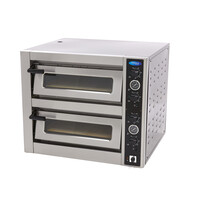 Maxima Pizza Oven | 2 Deuren | 2 Compartimenten | 50–500°C | 10kW (400V) | 900x770x740(h)mm