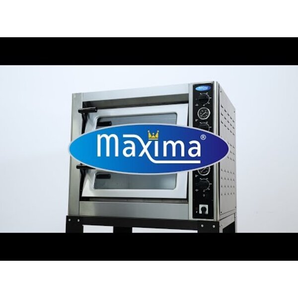 Pizza Oven | 2 Deuren | 2 Compartimenten | 50–500°C | 10kW (400V) | 900x770x740(h)mm