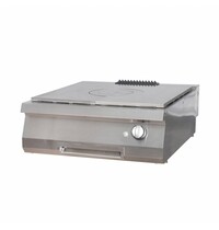 Maxima Heavy Duty Doorkookplaat | RVS behuizing | Gietijzeren kookoppervlak | Thermische zones | 800x700x280(h)mm