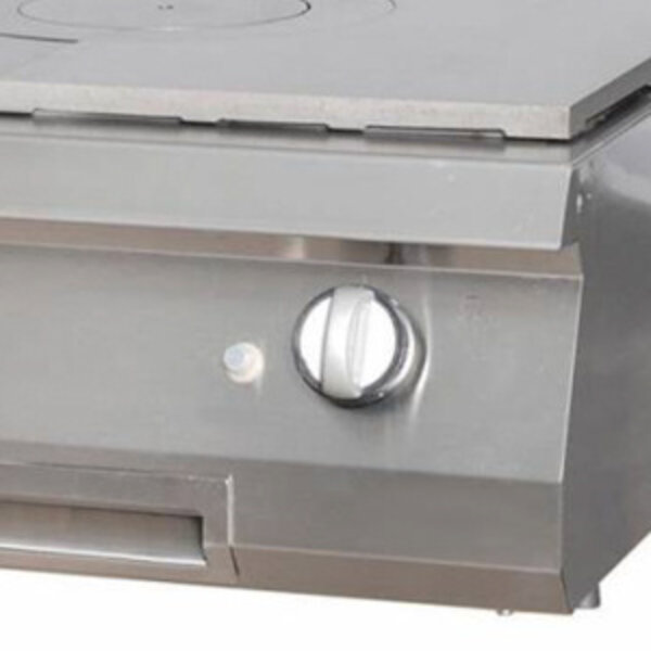 Heavy Duty Doorkookplaat | RVS behuizing | Gietijzeren kookoppervlak | Thermische zones | 800x700x280(h)mm