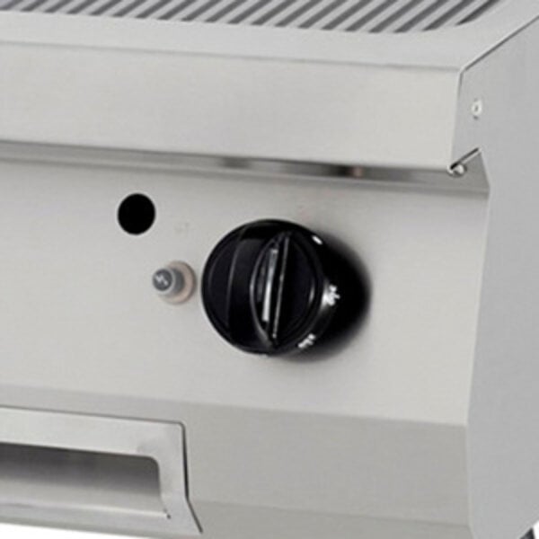 Premium Grillplaat Gas | 100–300°C | RVS | Gegroefd chroom | 400x900x280(h)mm