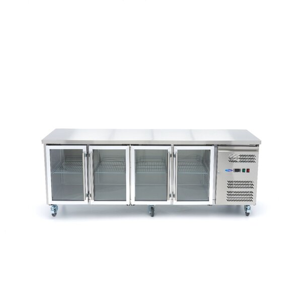 Koelwerkbank | 4 Draaideuren | 1/1 GN | 4 Roosters | 0.35kW (230V) | 2230x700x860(h)mm