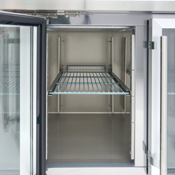 Koelwerkbank | 4 Draaideuren | 1/1 GN | 4 Roosters | 0.35kW (230V) | 2230x700x860(h)mm