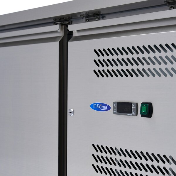 Koelwerkbank | 4 Draaideuren | 1/1 GN | 4 Roosters | 0.31kW (230V) | 2230x700x860(h)mm