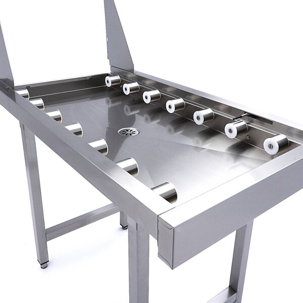 Afvoer Rollertafel van RVS | RVS | Rechte rollertafel | 1100x630x875(h)mm