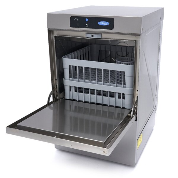 Glazenspoelmachine | 18.4 Liter Capaciteit | 60–85°C | RVS | 3.3kW (230V) | 480x540x760(h)mm