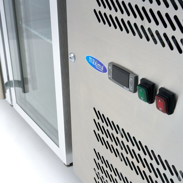 Koelwerkbank | 3 Draaideuren | 396 Liter Capaciteit | 1/1 GN | 0.28kW (230V) | 1800x700x860(h)mm