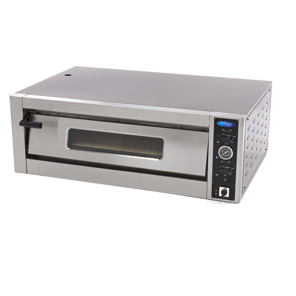 Pizza Oven | 1 Deur | 1 Compartimenten | 50–500°C | 6kW (400V) | 1200x770x410(h)mm