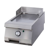 Maxima Heavy Duty Grillplaat | 50–300°C | RVS | Enkele gladde bakplaat | 4.5kW (400V) | 400x700x280(h)mm