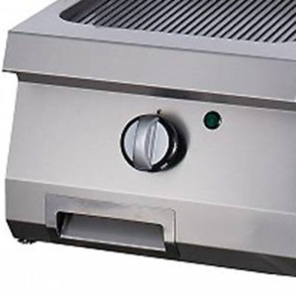 Heavy Duty Grillplaat Gas | 100–300°C | RVS | Gegroefd oppervlak | 400x700x280(h)mm