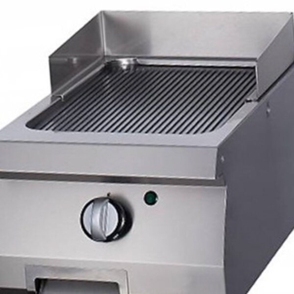 Heavy Duty Grillplaat Gas | 100–300°C | RVS | Gegroefd oppervlak | 400x700x280(h)mm