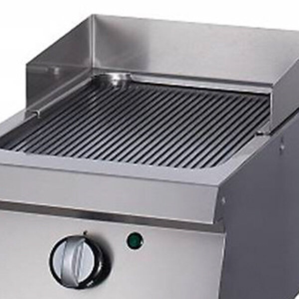Heavy Duty Grillplaat Gas | 100–300°C | RVS | Gegroefd oppervlak | 400x700x280(h)mm