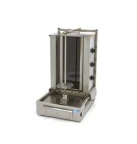 Maxima Shoarma Grill | Drie elektrische branders | RVS uitlekbak | Verstelbare grillspies | 4.5kW (400V) | 547x686x927(h)mm 