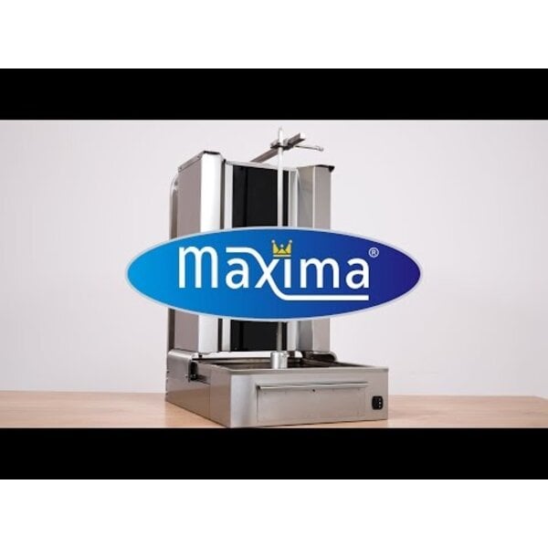 Shoarma Grill | Drie elektrische branders | RVS uitlekbak | Verstelbare grillspies | 4.5kW (400V) | 547x686x927(h)mm