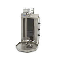 Maxima Shoarma Grill | Drie elektrische branders | Motor bovenkant | RVS uitlekbak | 4.5kW (400V) | 545x640x980(h)mm 