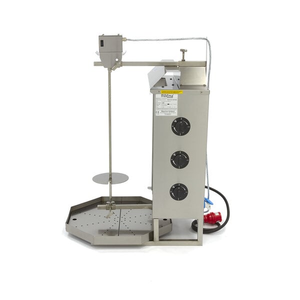 Shoarma Grill | Drie elektrische branders | Motor bovenkant | RVS uitlekbak | 4.5kW (400V) | 545x640x980(h)mm