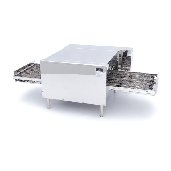 Pizza Oven met Transportband | RVS uitvoering | Dubbele verhitting | Instelbare thermostaten | 3.4kW (230V) | 1240x680x440(h)mm