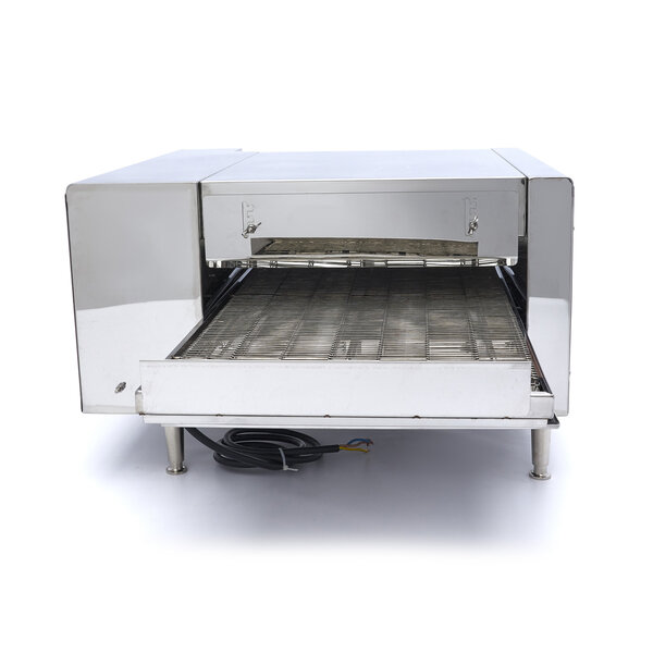 Pizza Oven met Transportband | RVS uitvoering | Dubbele verhitting | Instelbare thermostaten | 3.4kW (230V) | 1240x680x440(h)mm