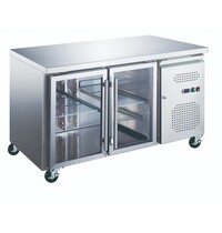 Maxima Koelwerkbank | 2 Draaideuren | 255 Liter Capaciteit | 1/1 GN | 0.26kW (230V) | 1360x700x860(h)mm 