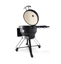 Maxima Premium Kamado BBQ | Keramische wanden | Inklapbare zijtafels | Uitschuifbare aslade | 1440x870x1220(h)mm