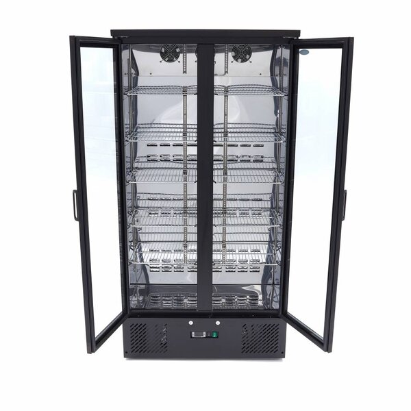 Drankenkoeling | 2 Draaideuren | 546 Liter Capaciteit | 10 Roosters | 0.42kW (230V) | 920x515x1800(h)mm