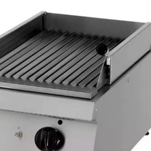 Heavy Duty Lavasteengrill | In hoogte verstelbaar | Veiligheidsthermostaat | 400x700x280(h)mm