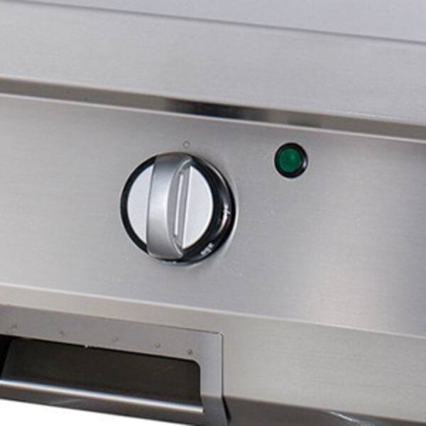 Heavy Duty Grillplaat | 50–300°C | RVS | Enkele gladde bakplaat | 4.5kW (400V) | 400x700x280(h)mm