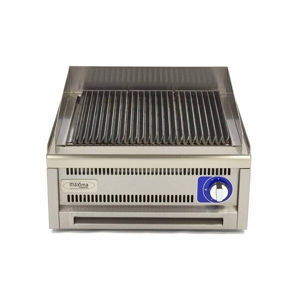 Chargrill Horeca Gas | Professionele chargrill | Uitneembare gietijzeren roosters | Veilige vetafvoer | 600x600x340(h)mm