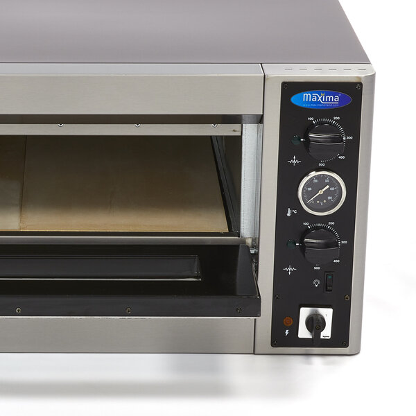 Pizza Oven | 1 Deur | 1 Compartimenten | 50–500°C | 5kW (400V) | 900x770x410(h)mm