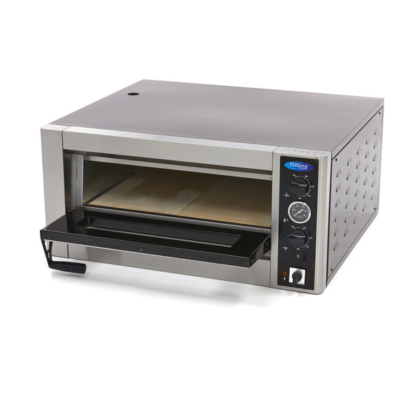 Pizza Oven | 1 Deur | 1 Compartimenten | 50–500°C | 5kW (400V) | 900x770x410(h)mm
