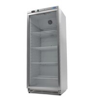 Maxima Koelkast Rvs met Glazen | 1 Draaideur | 734 Liter Capaciteit | 4 Roosters | 0.46kW (230V) | 780x700x1900(h)mm