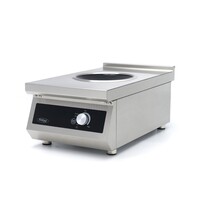Maxima Inductie Wokbrander | 60–240°C | RVS/Glas | Digitaal display | 5kW (400V) | 400x700x320(h)mm