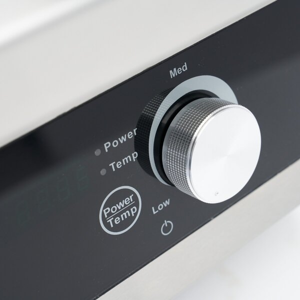 Inductie Wokbrander | 60–240°C | RVS/Glas | Digitaal display | 5kW (400V) | 400x700x320(h)mm